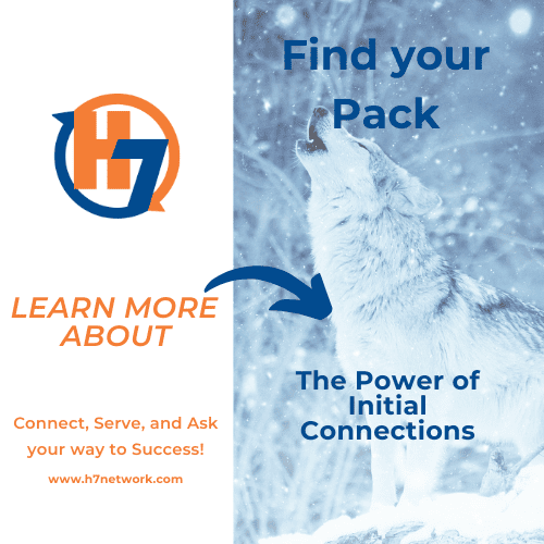 The first step on the path to creating five (5) Trusted-Champion Relationships lies in the initial connections with another H7 member.